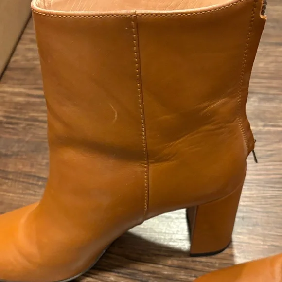 J. Crew Brown Leather Heeled Boots - Picture 3 of 11